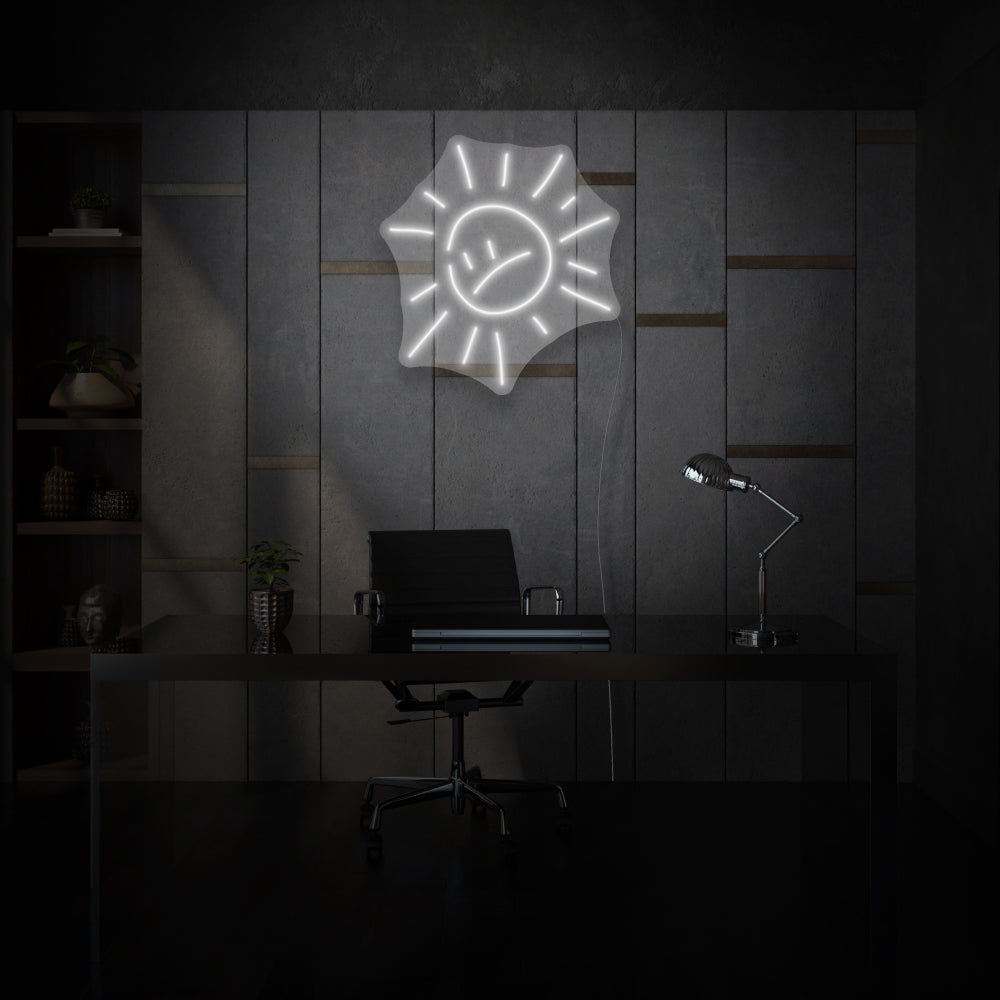 Angry Sun LED Neon Sign
