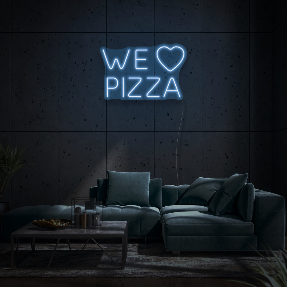 We Love Pizza LED Neon Sign