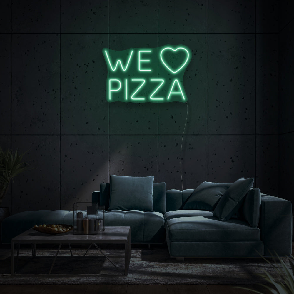 We Love Pizza LED Neon Sign