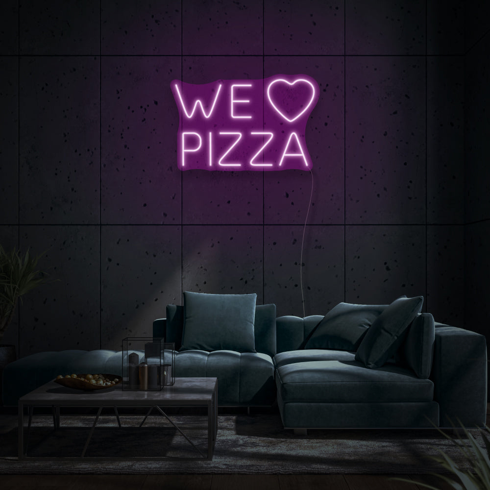 We Love Pizza LED Neon Sign