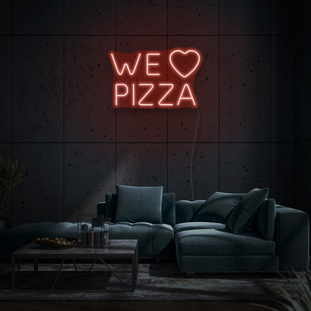 We Love Pizza LED Neon Sign