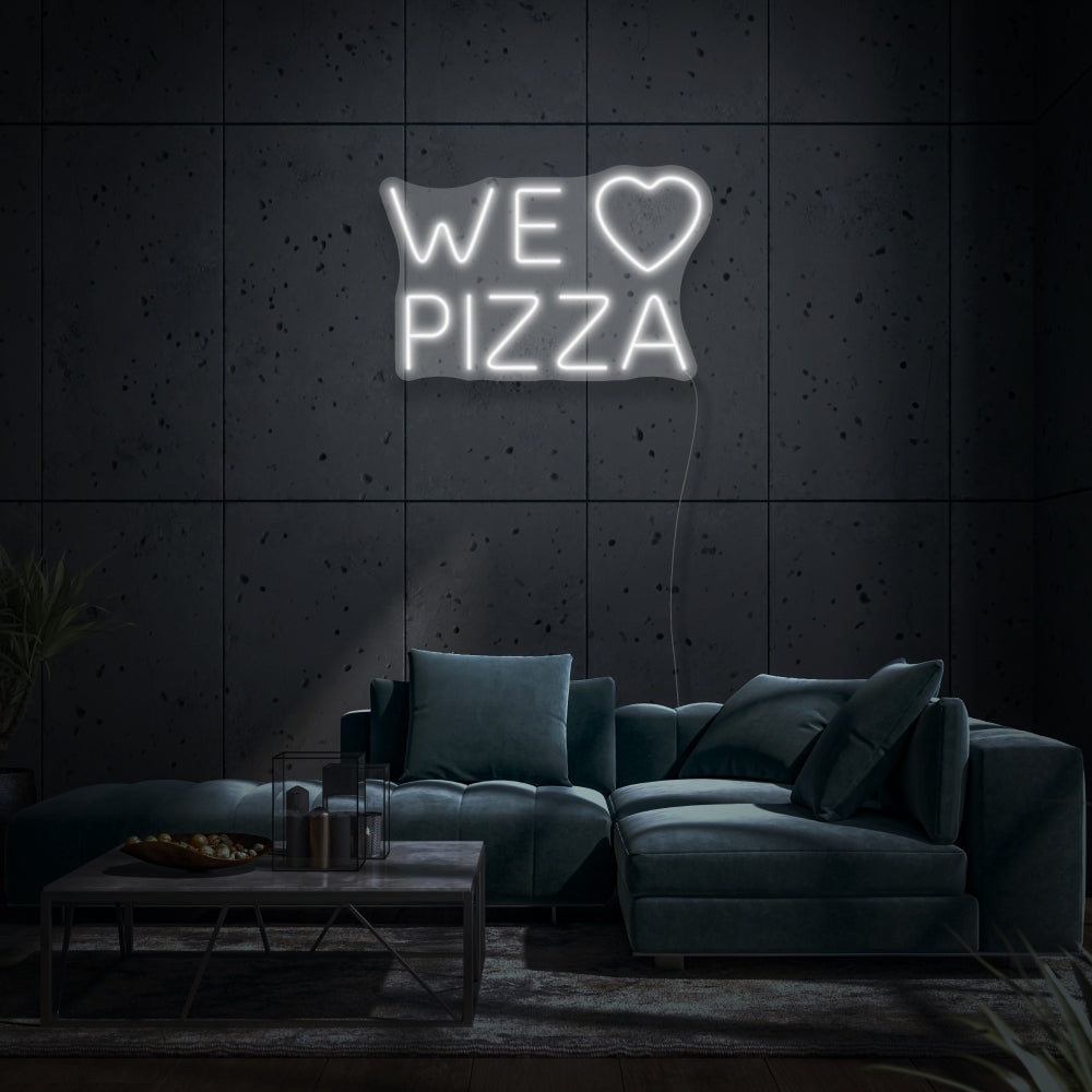 We Love Pizza LED Neon Sign