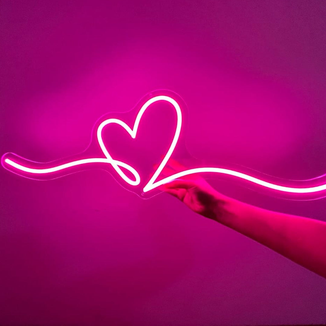 Heart Doodle Neon Sign