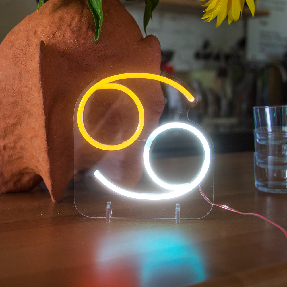 Cancer Zodiac Sign Mini Neon LED Sign