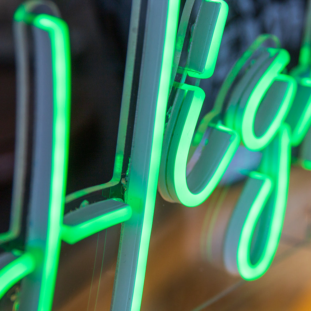 "High" LED Mini Neon Sign