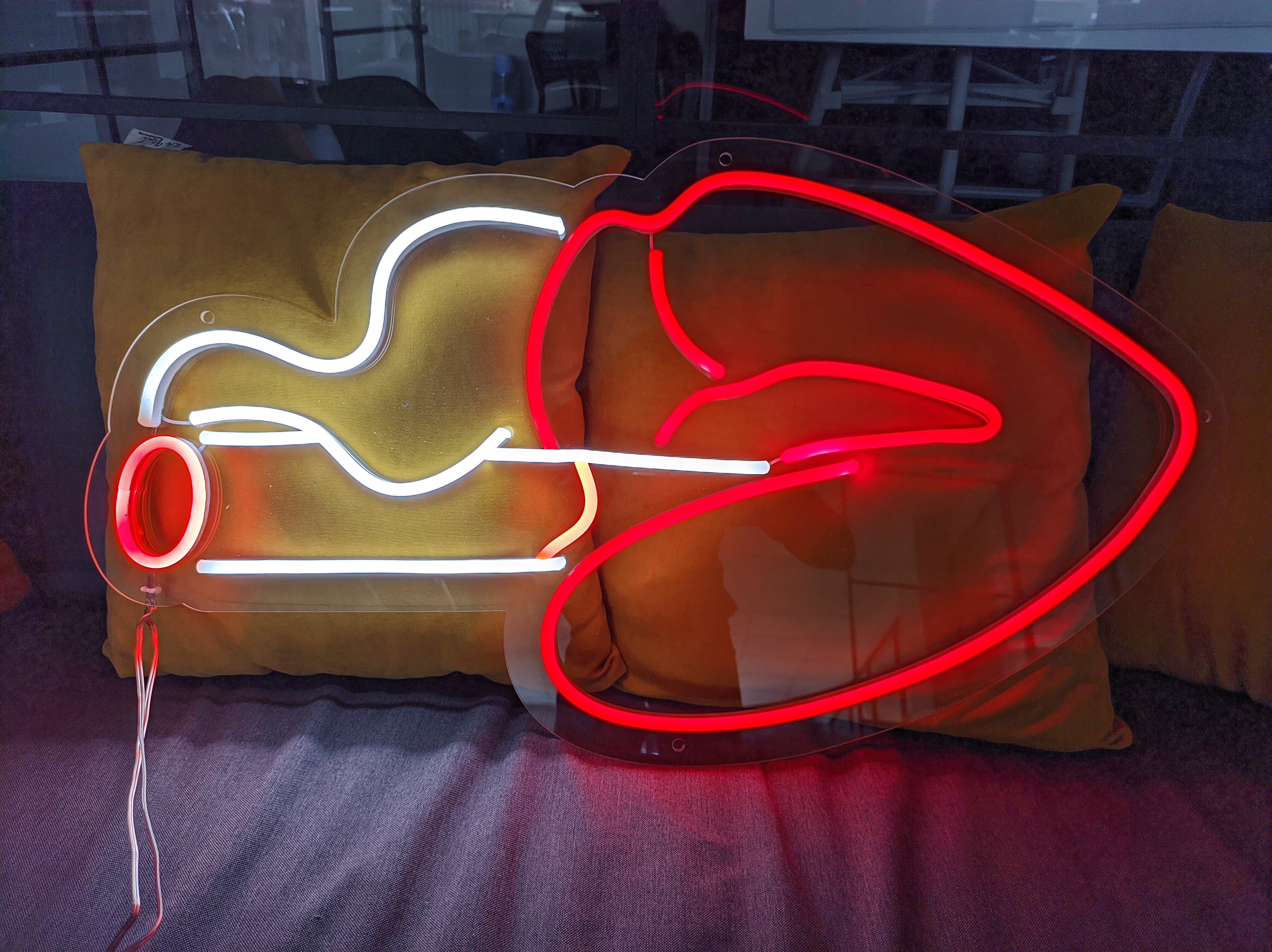 Smoking Lips LED Neon Sign
