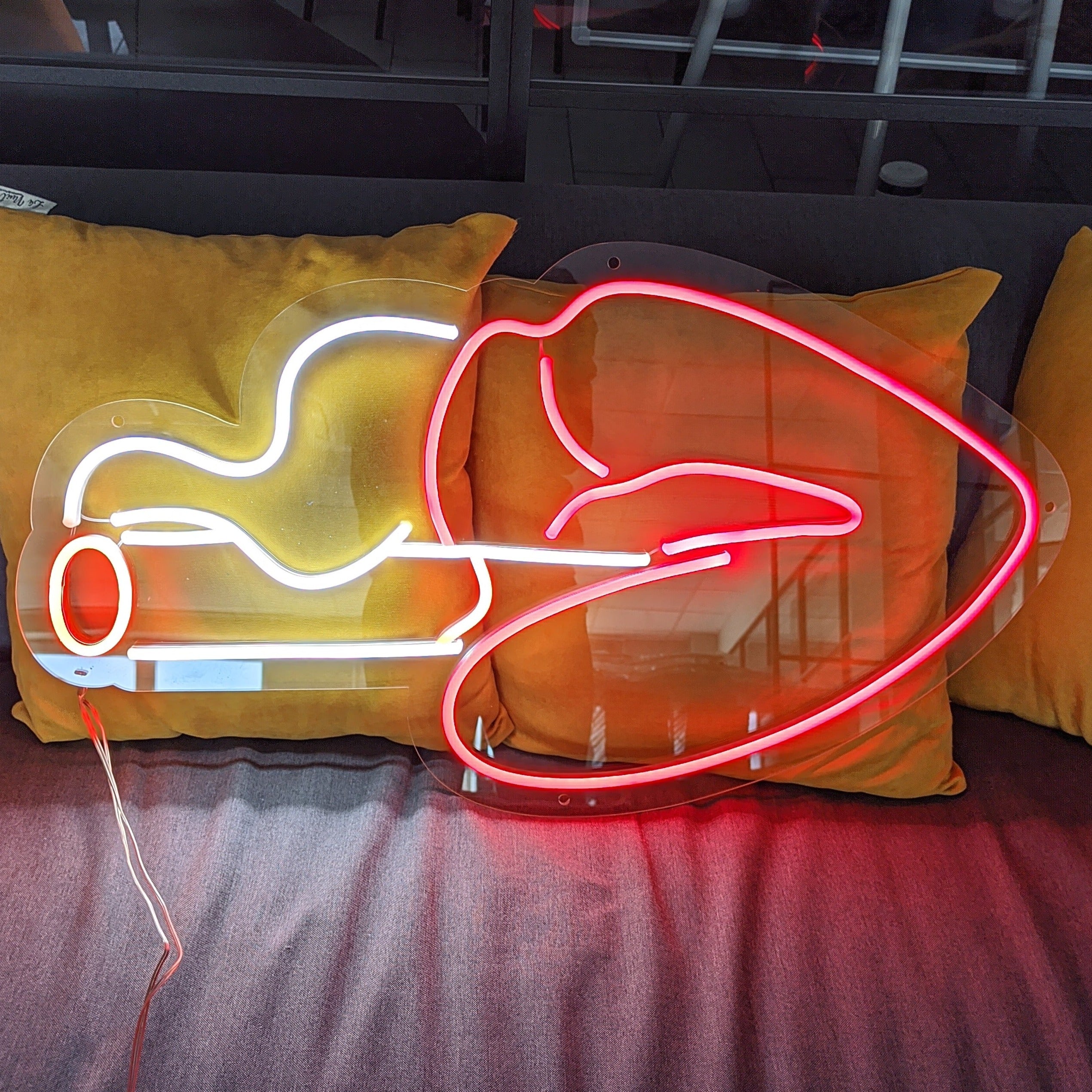 Smoking Lips LED Neon Sign