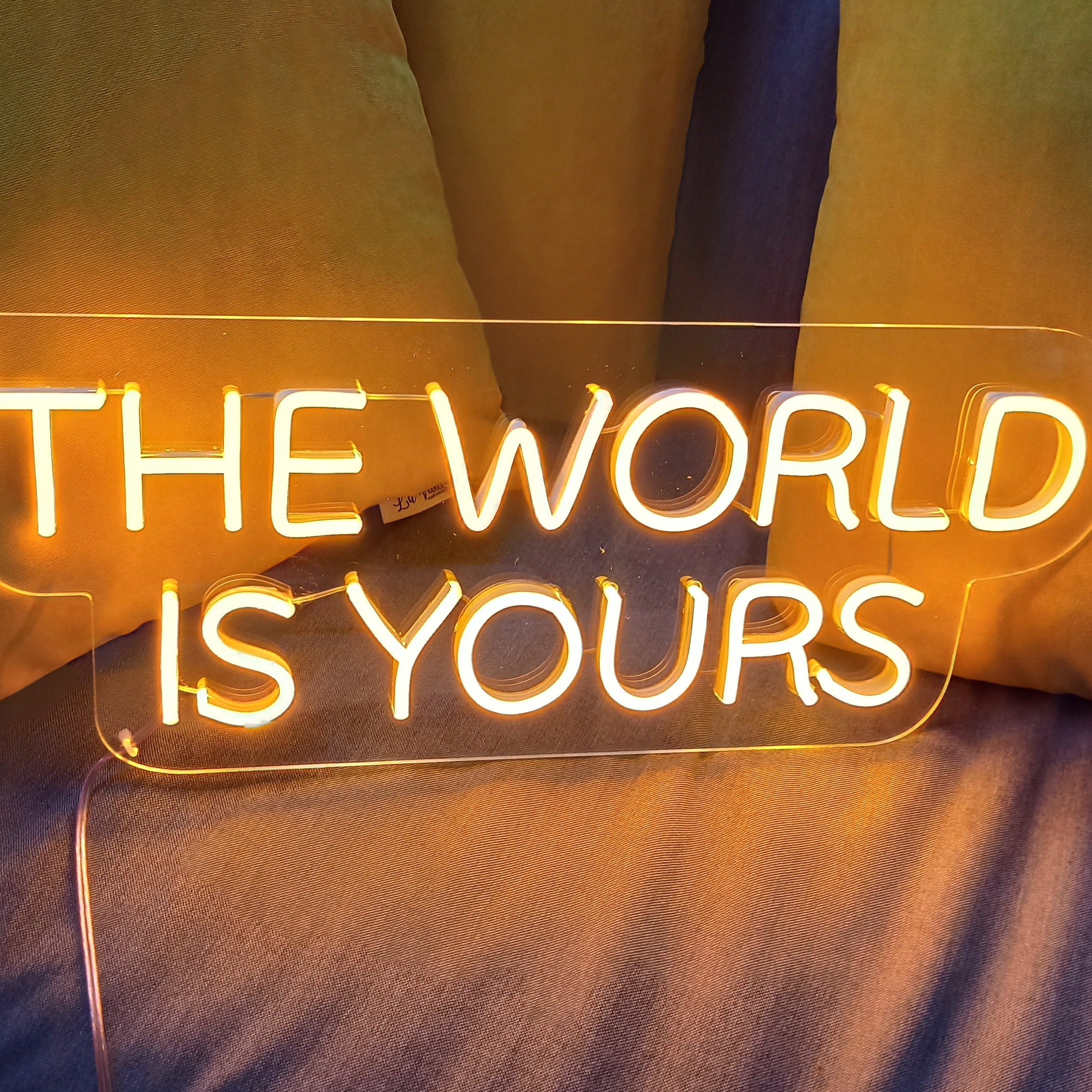 The World Is Yours LED Neon Sign