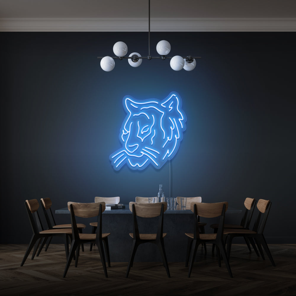 Tiger Face Neon Lighting