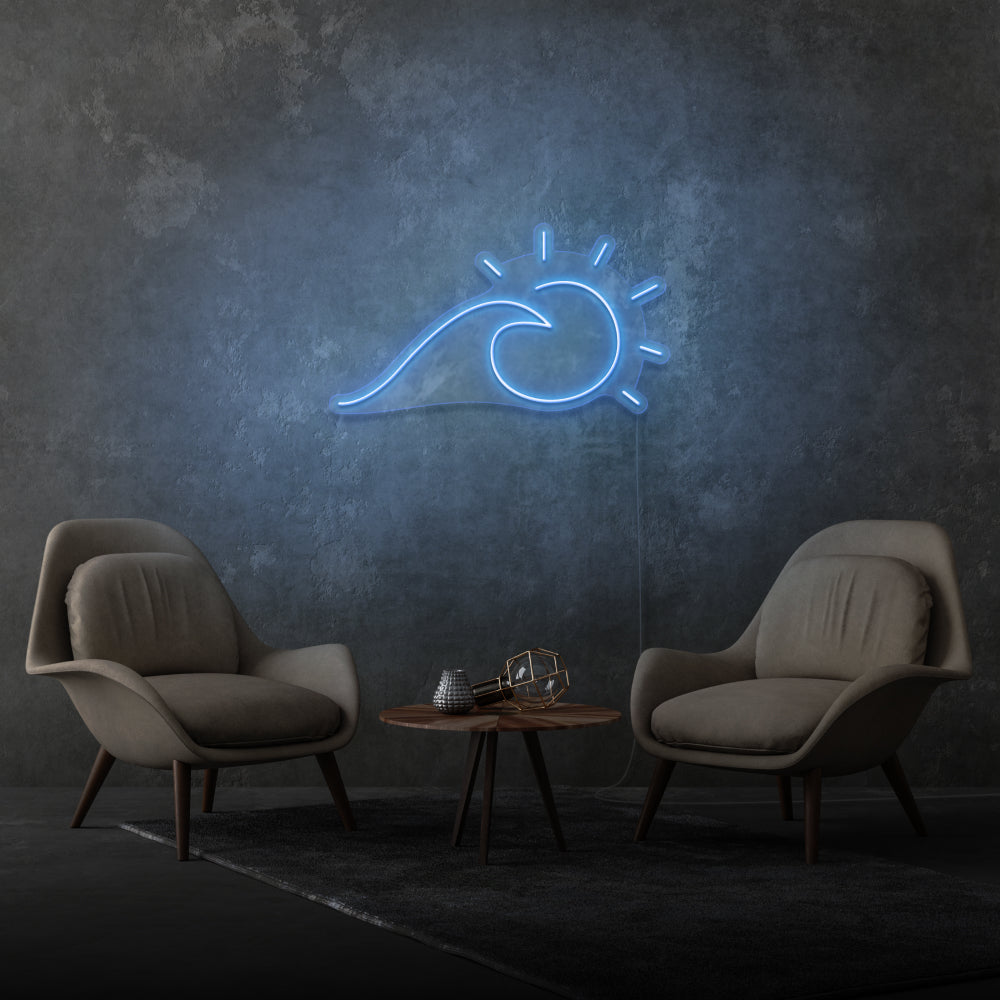 Sun And Sea Wave Neon Light
