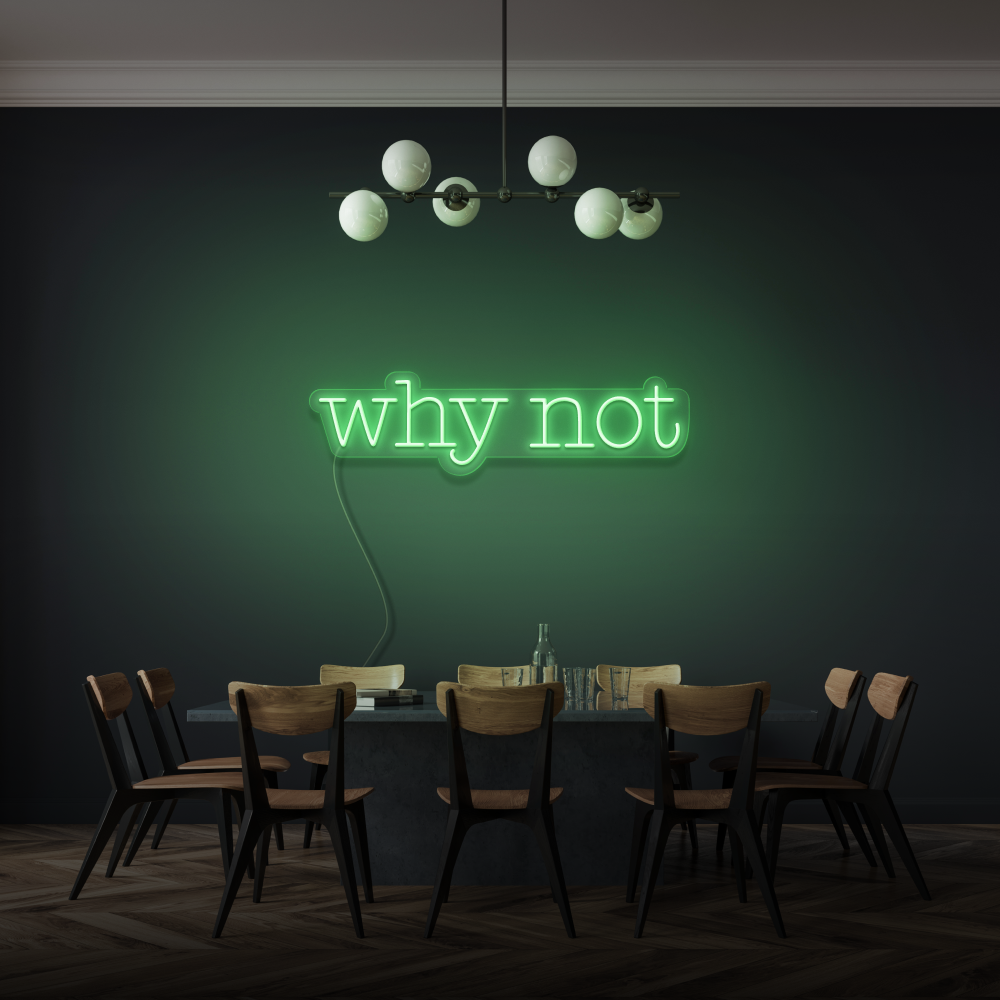 Why Not LED Neon Sign