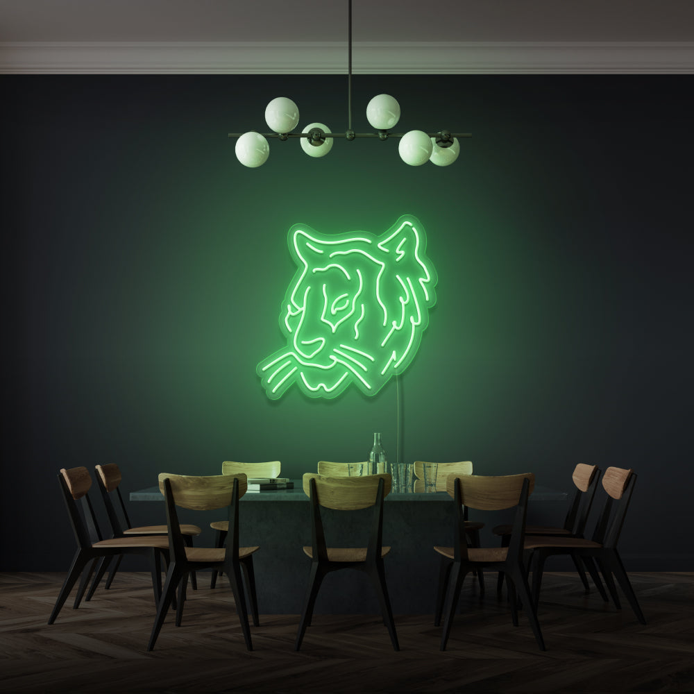 Tiger Face Neon Lighting
