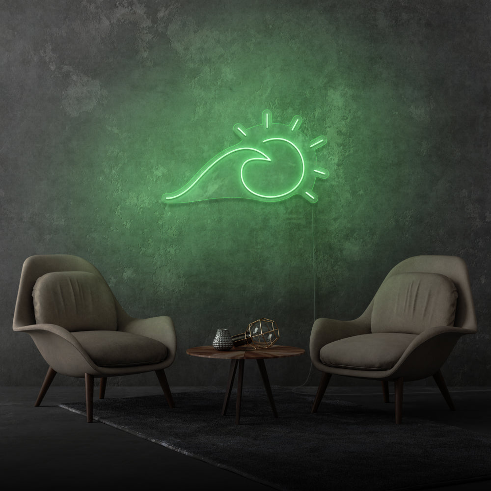 Sun And Sea Wave Neon Light