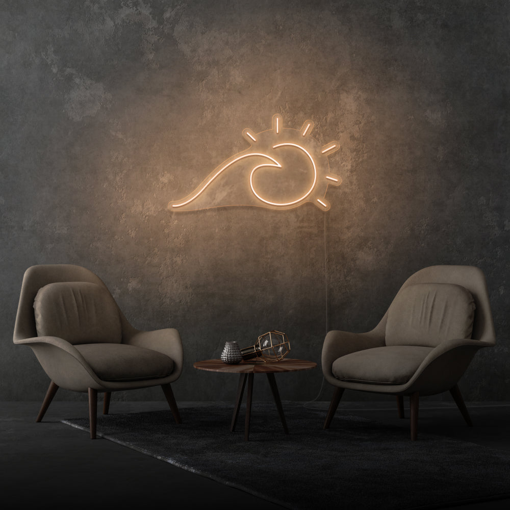 Sun And Sea Wave Neon Light