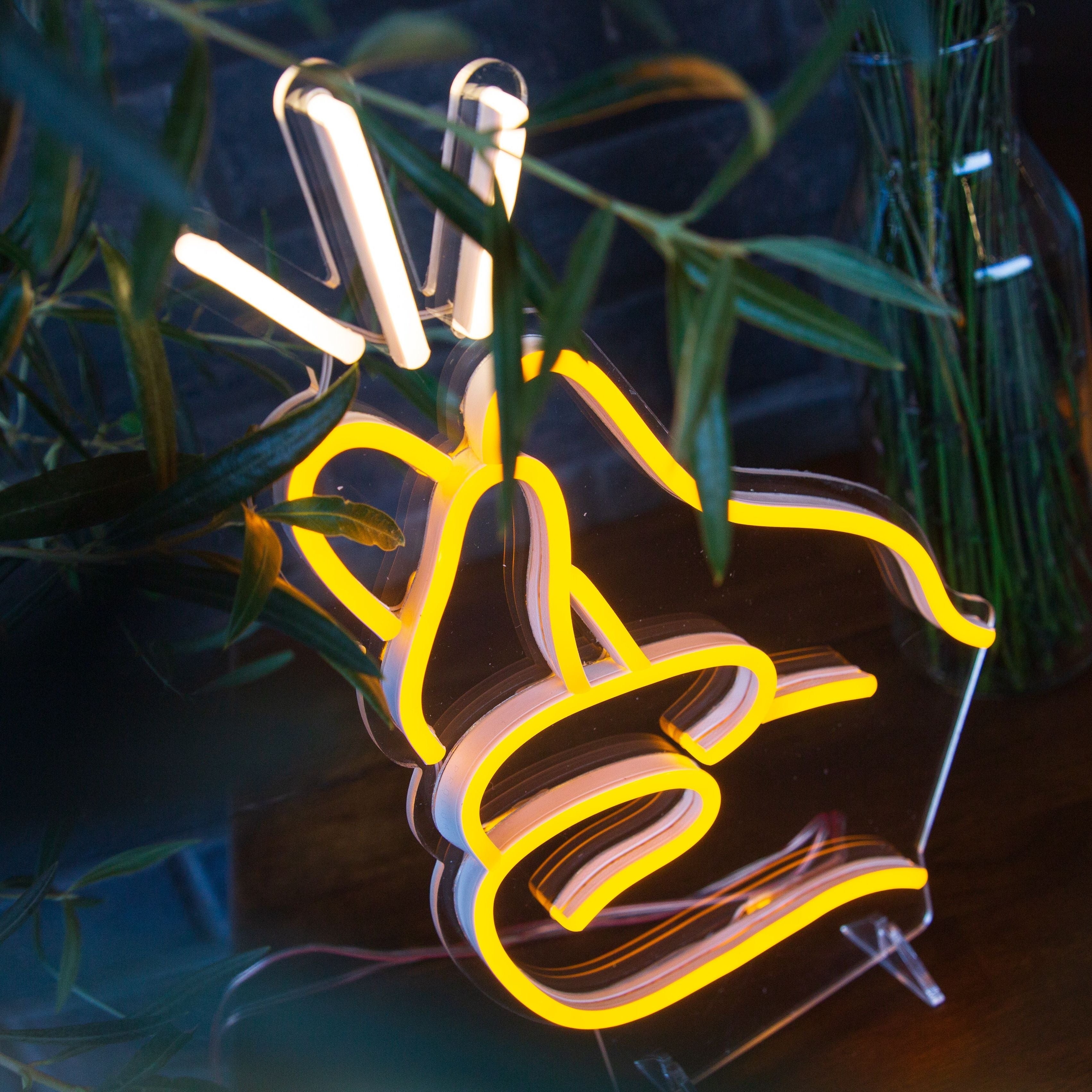Finger Snapping Mini Neon LED Sign