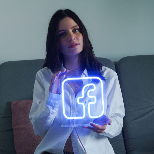 Facebook Sign Mini Neon LED Sign