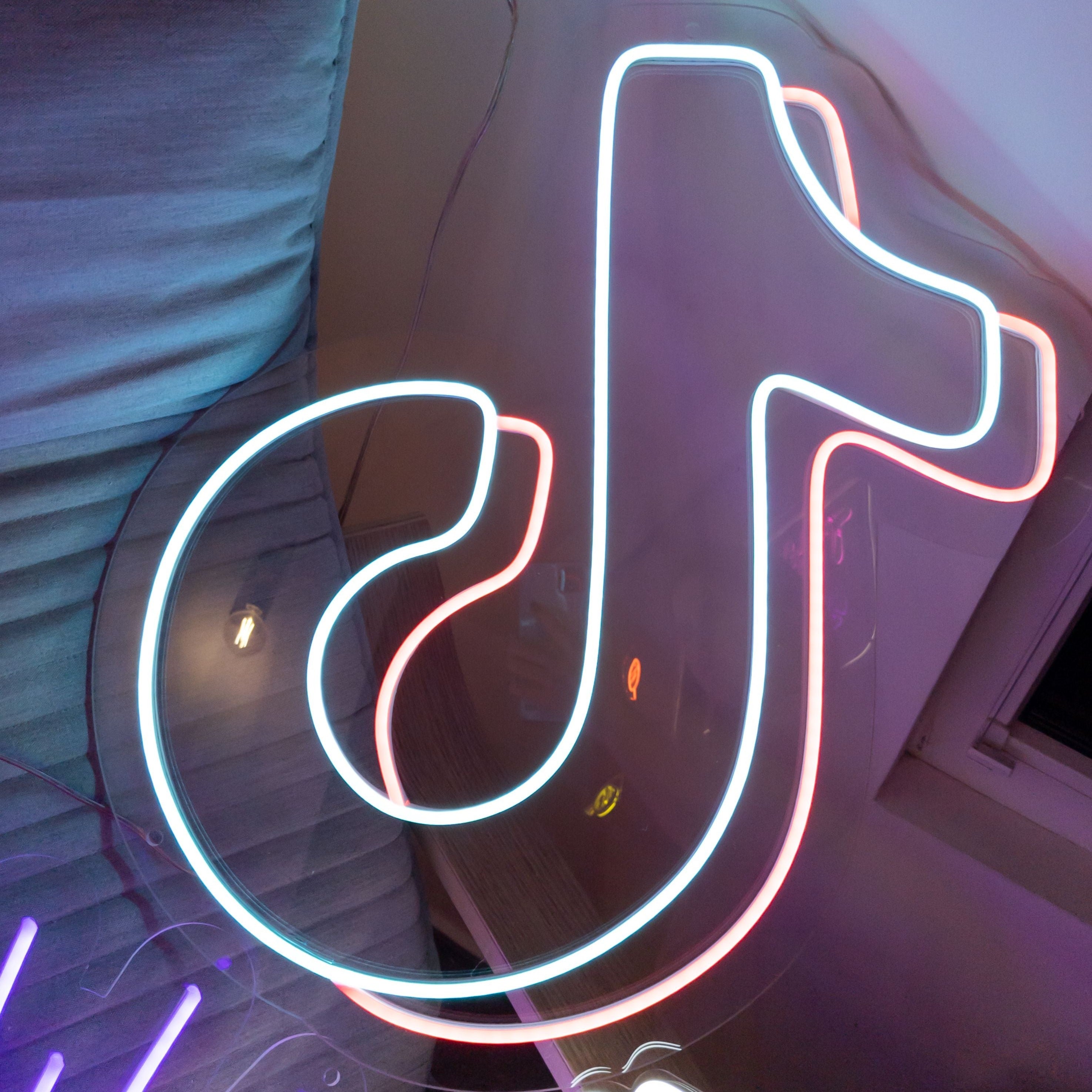 TikTok Logo LED Neon Sign