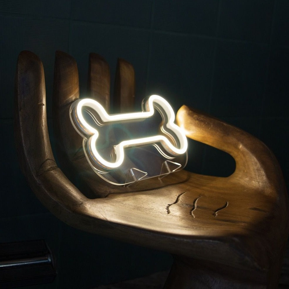 Dog Bone Mini Neon LED Sign