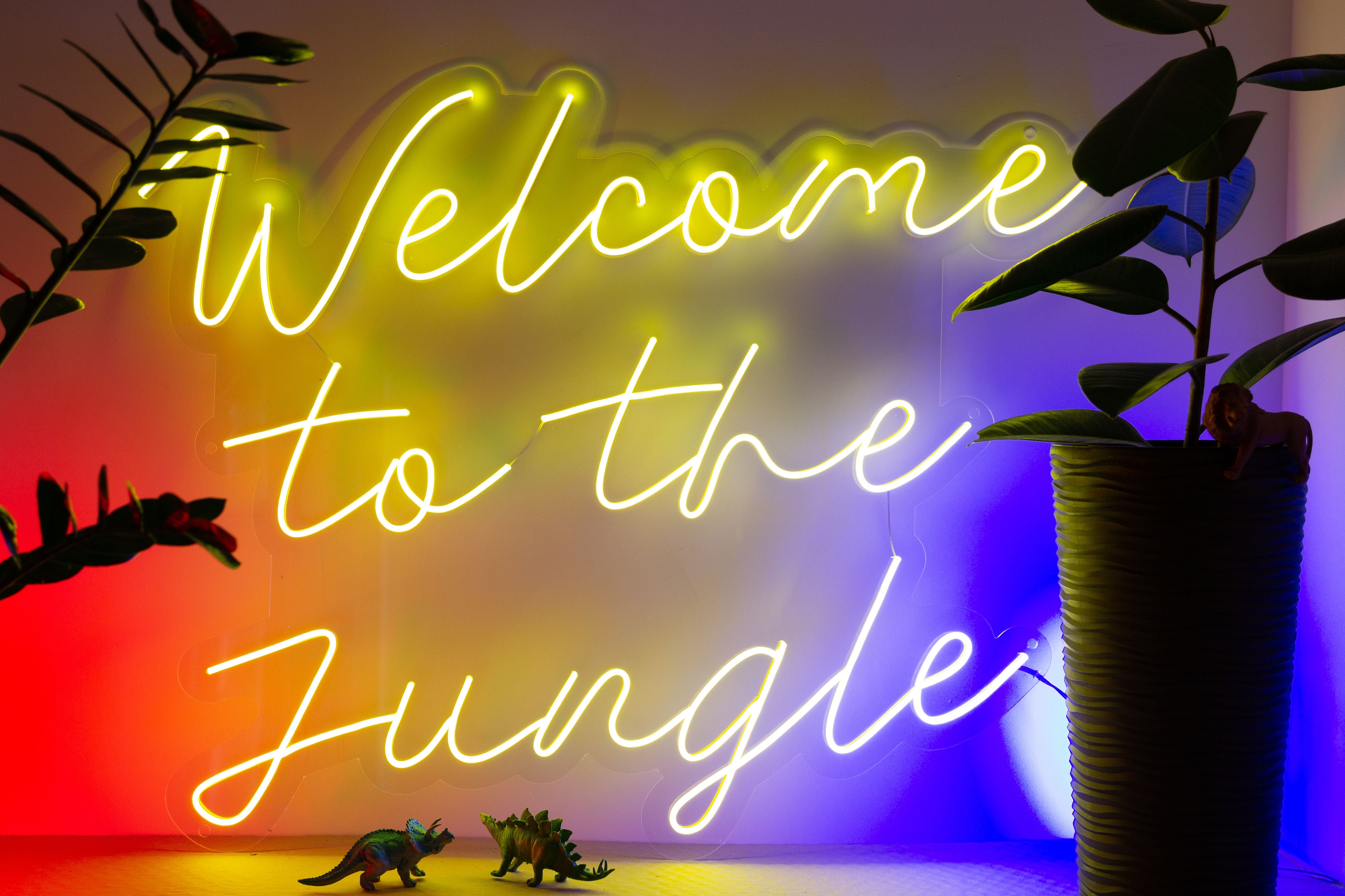 Welcome To The Jungle LED Neon Sign