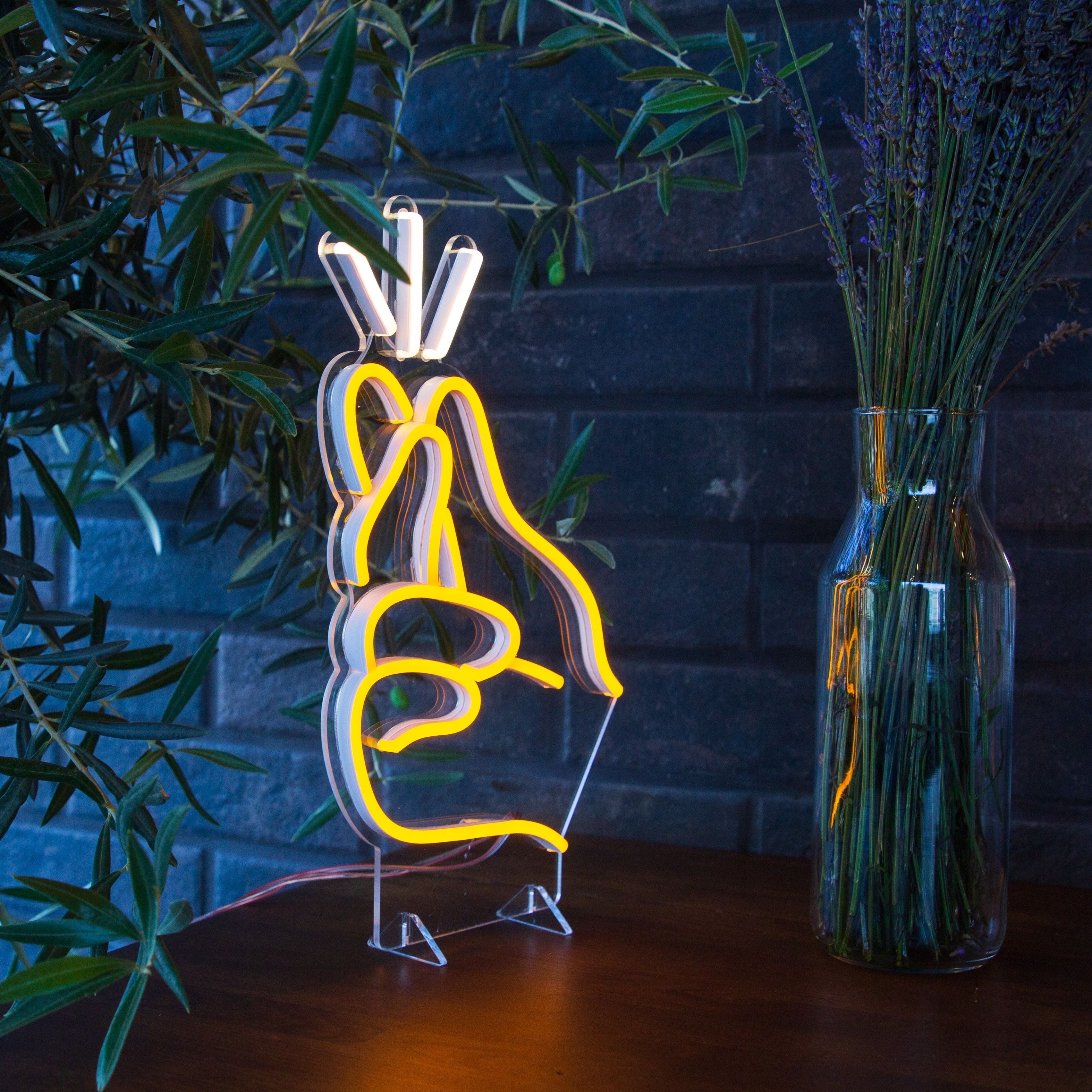 Finger Snapping Mini Neon LED Sign