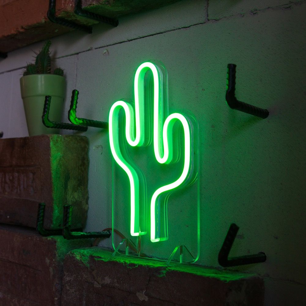 Cactus Mini Neon LED Sign