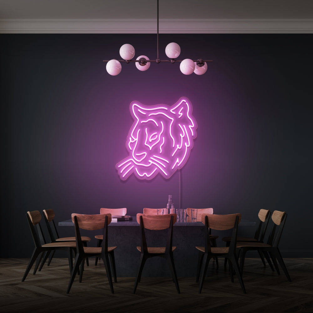 Tiger Face Neon Lighting