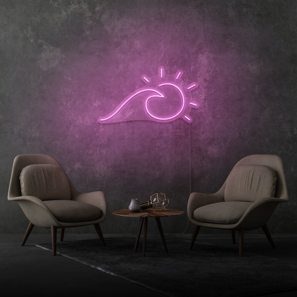 Sun And Sea Wave Neon Light