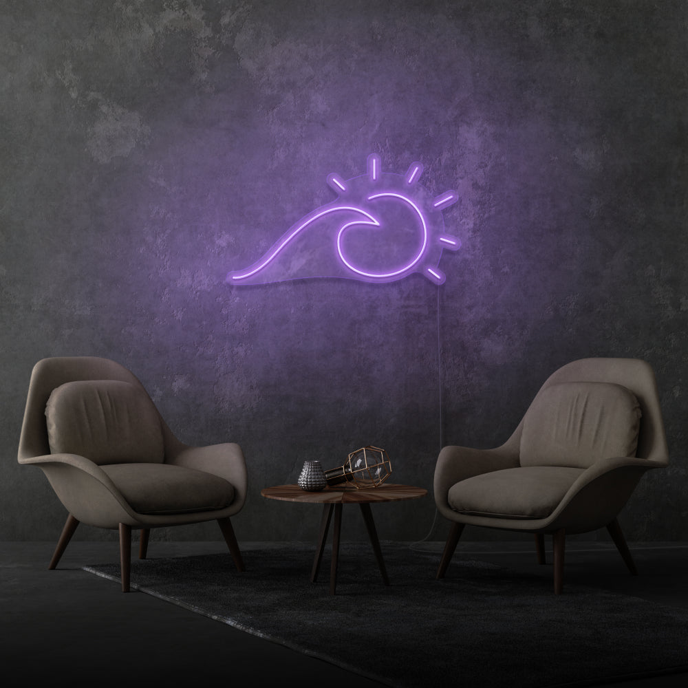 Sun And Sea Wave Neon Light