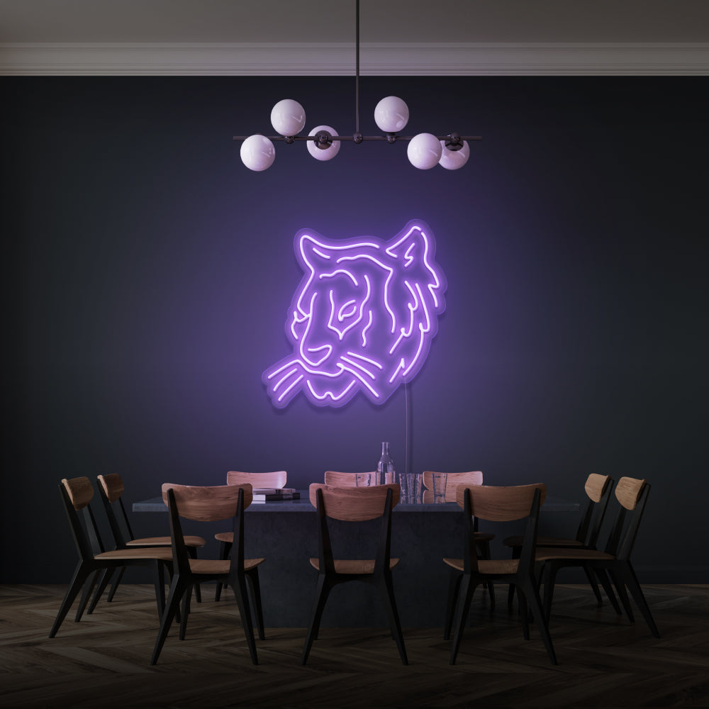 Tiger Face Neon Lighting
