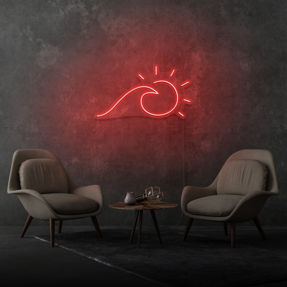 Sun And Sea Wave Neon Light