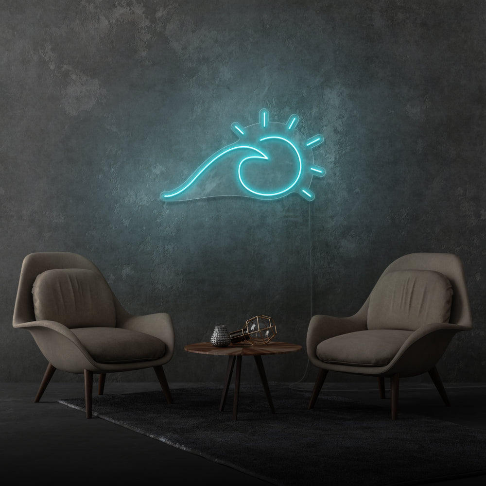 Sun And Sea Wave Neon Light