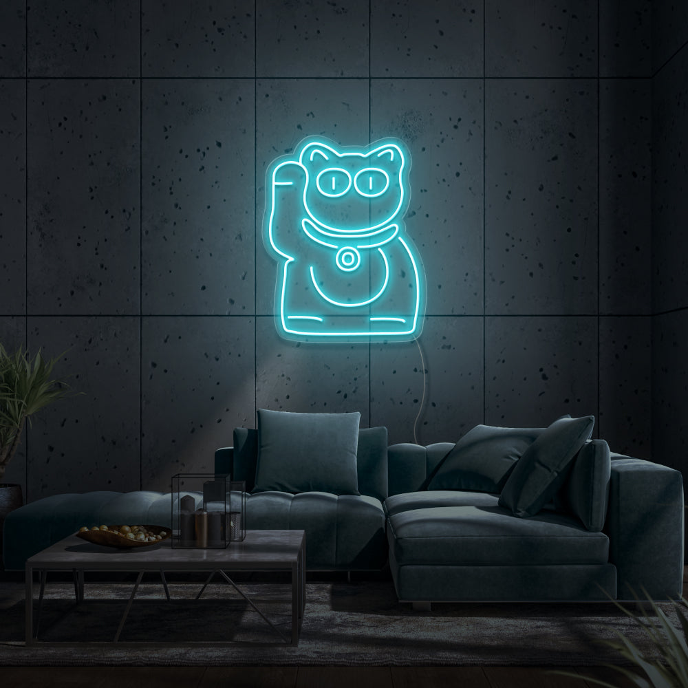 Waving Cat LED Neon Sign
