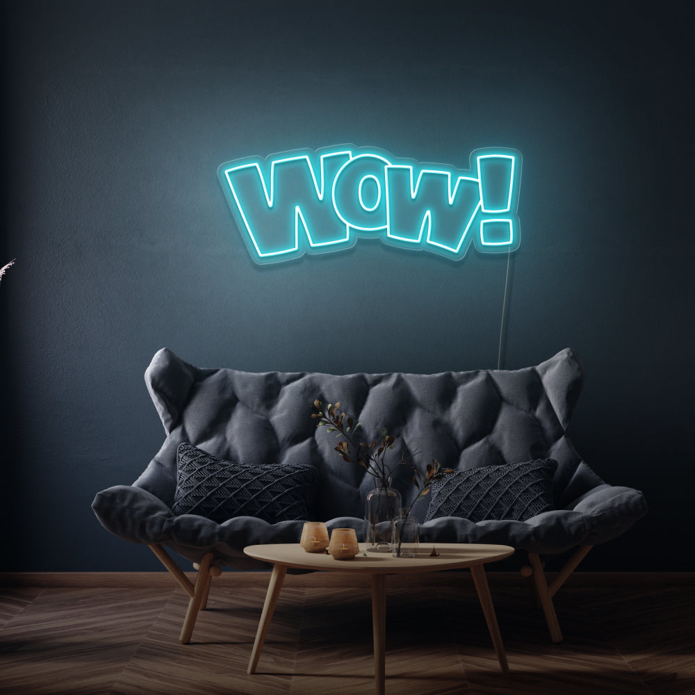 Wow! Neon Light Sign