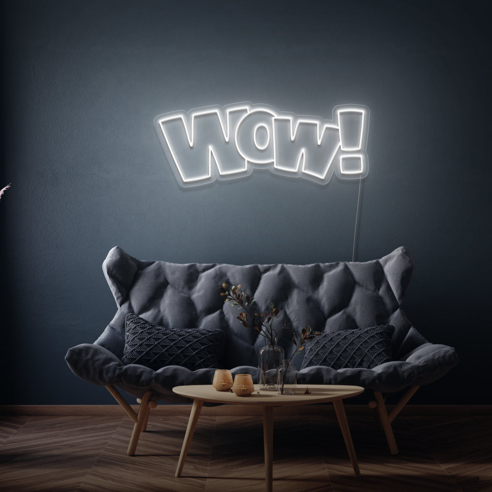 Wow! Neon Light Sign
