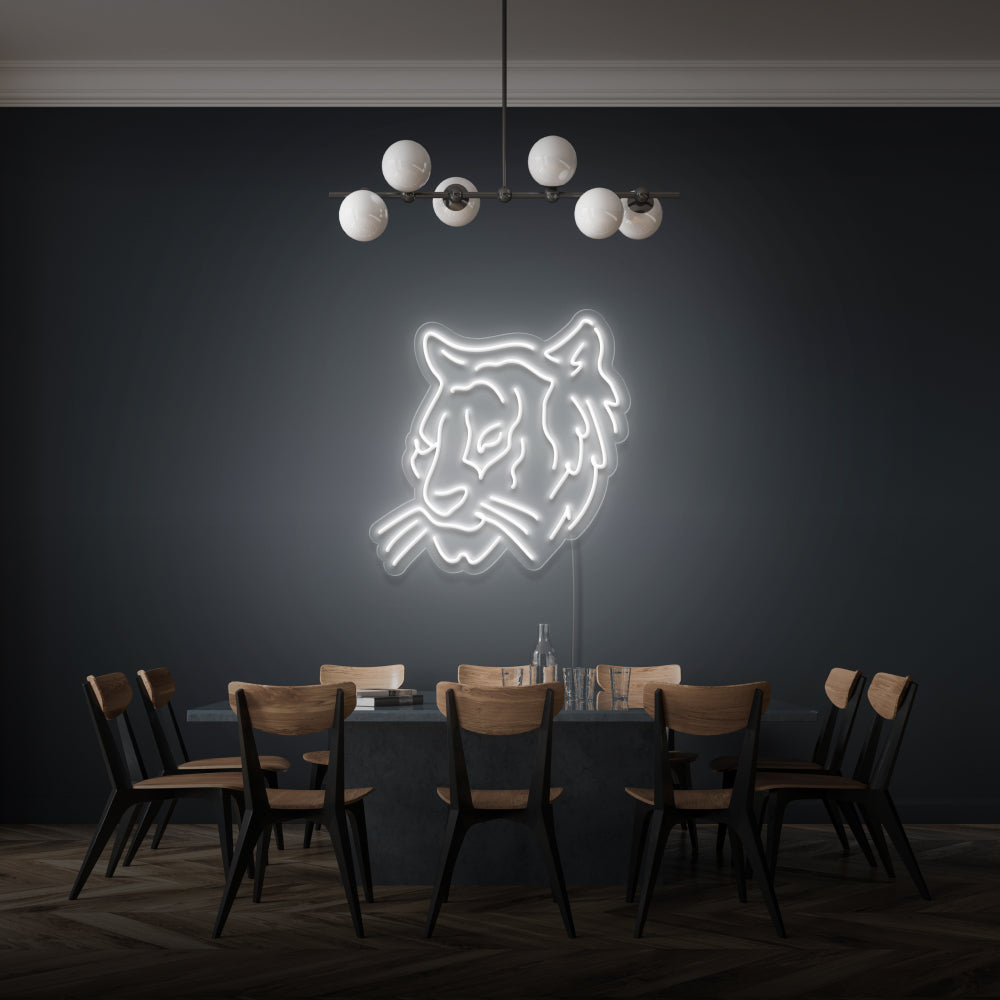 Tiger Face Neon Lighting