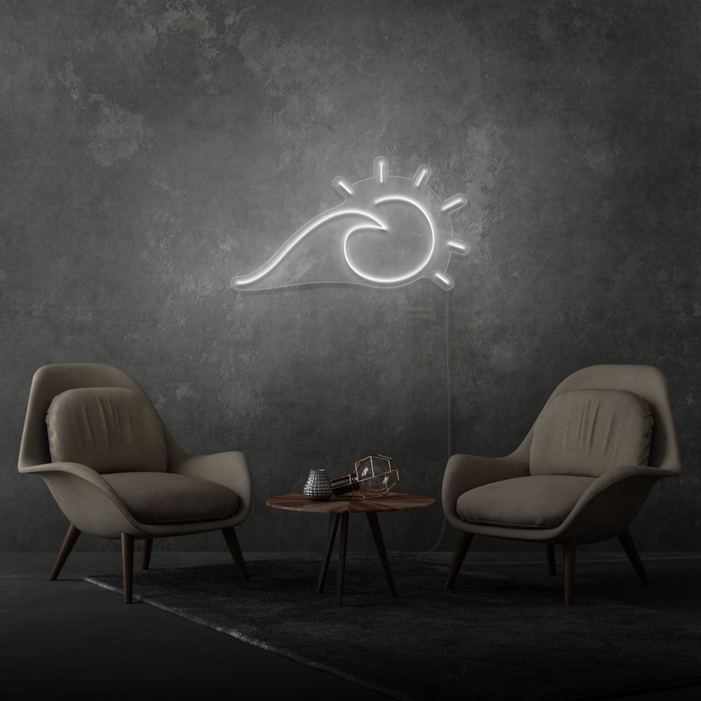 Sun And Sea Wave Neon Light
