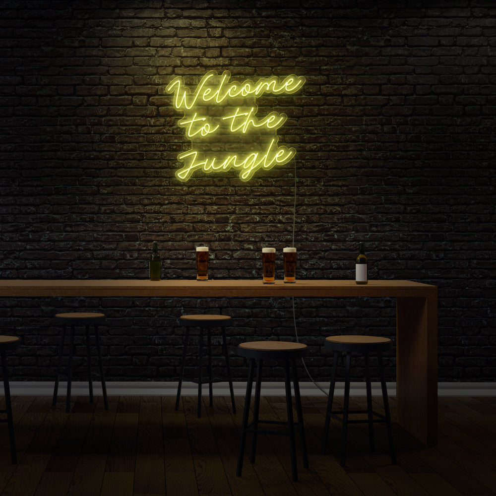 Welcome To The Jungle LED Neon Sign