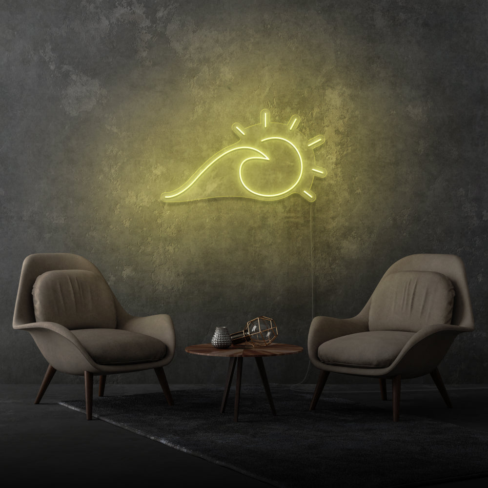 Sun And Sea Wave Neon Light