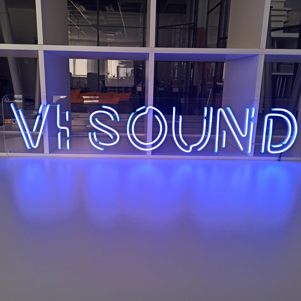 Neon sign for karaoke studio"VI SOUND"