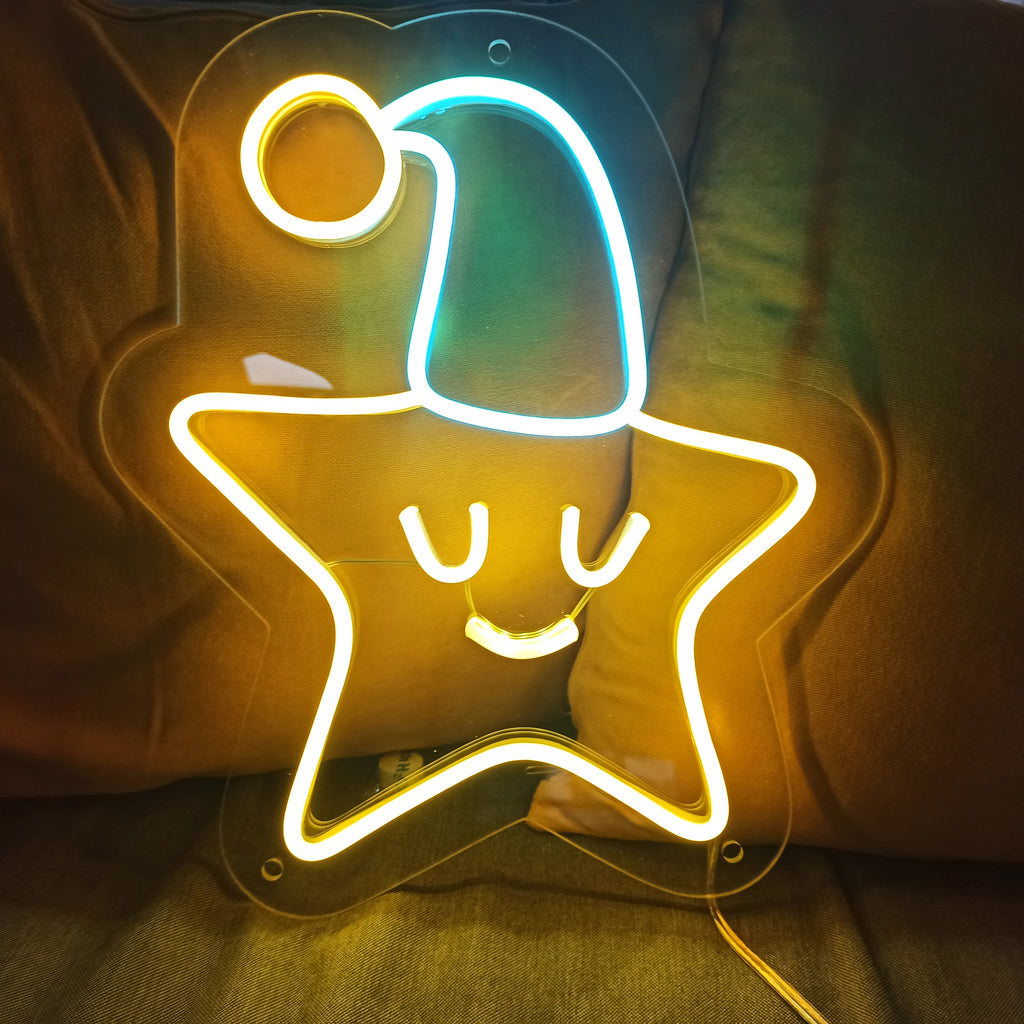 A mini neon sign "Star"