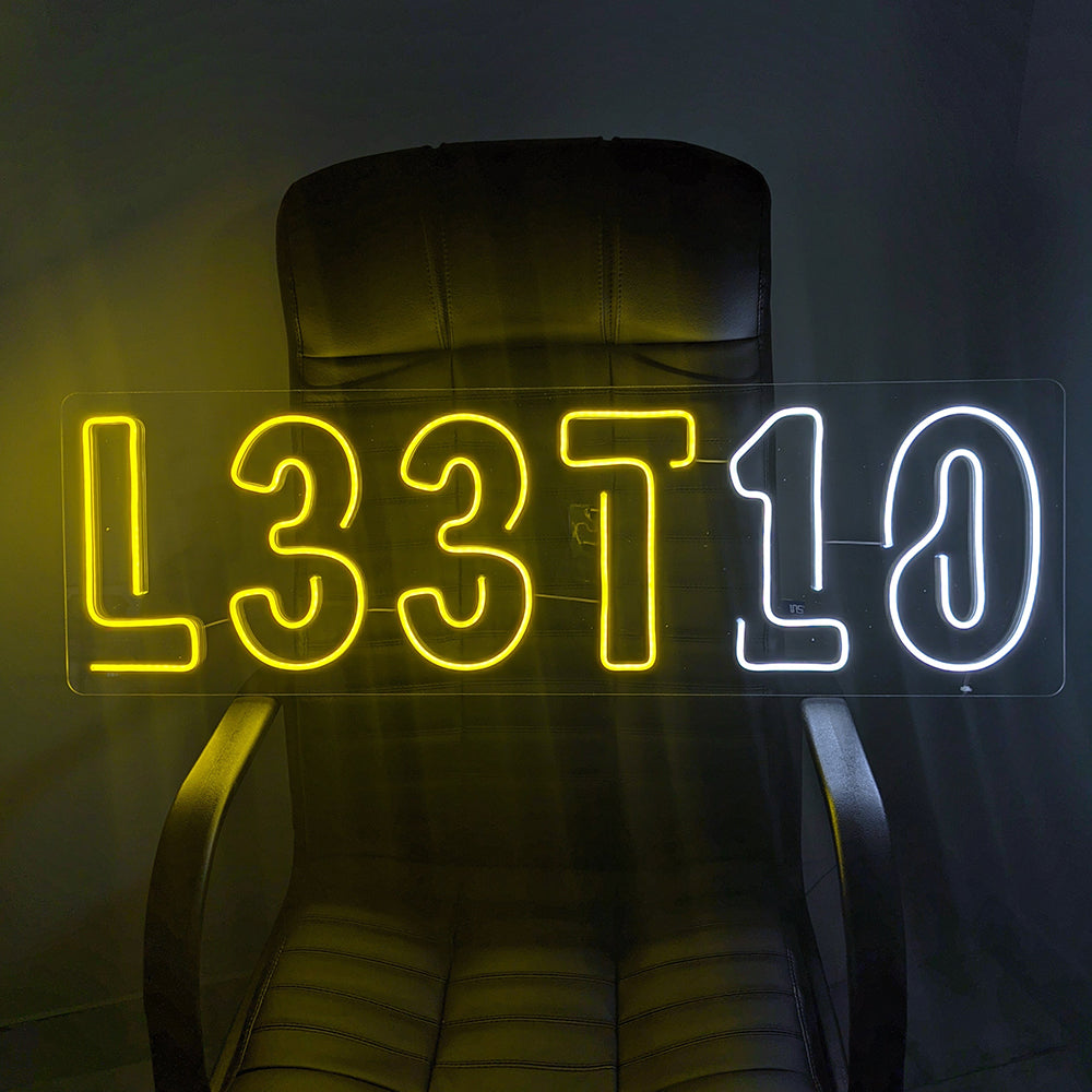 Neon sign "L33T10"