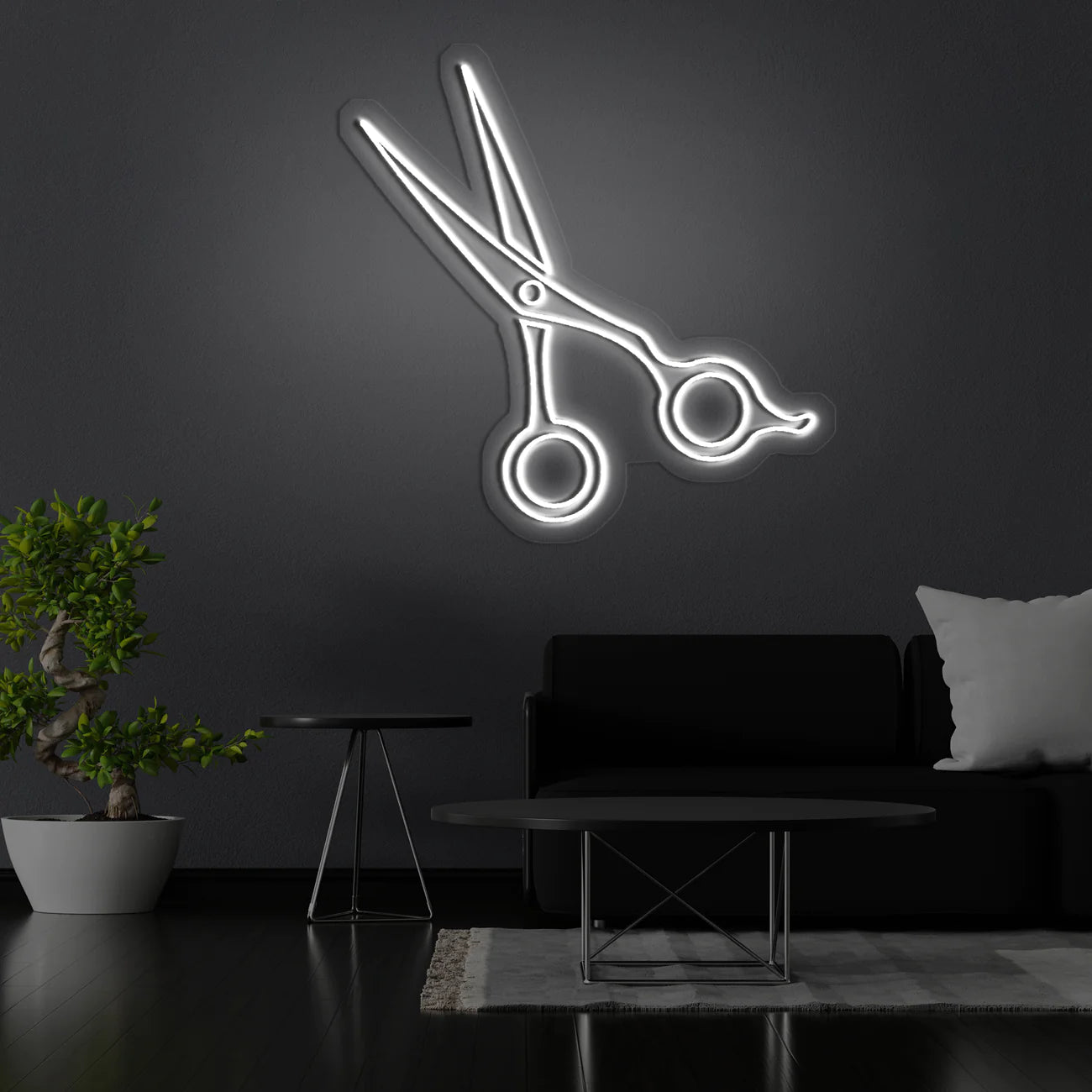 Scissors LED Neon Sign