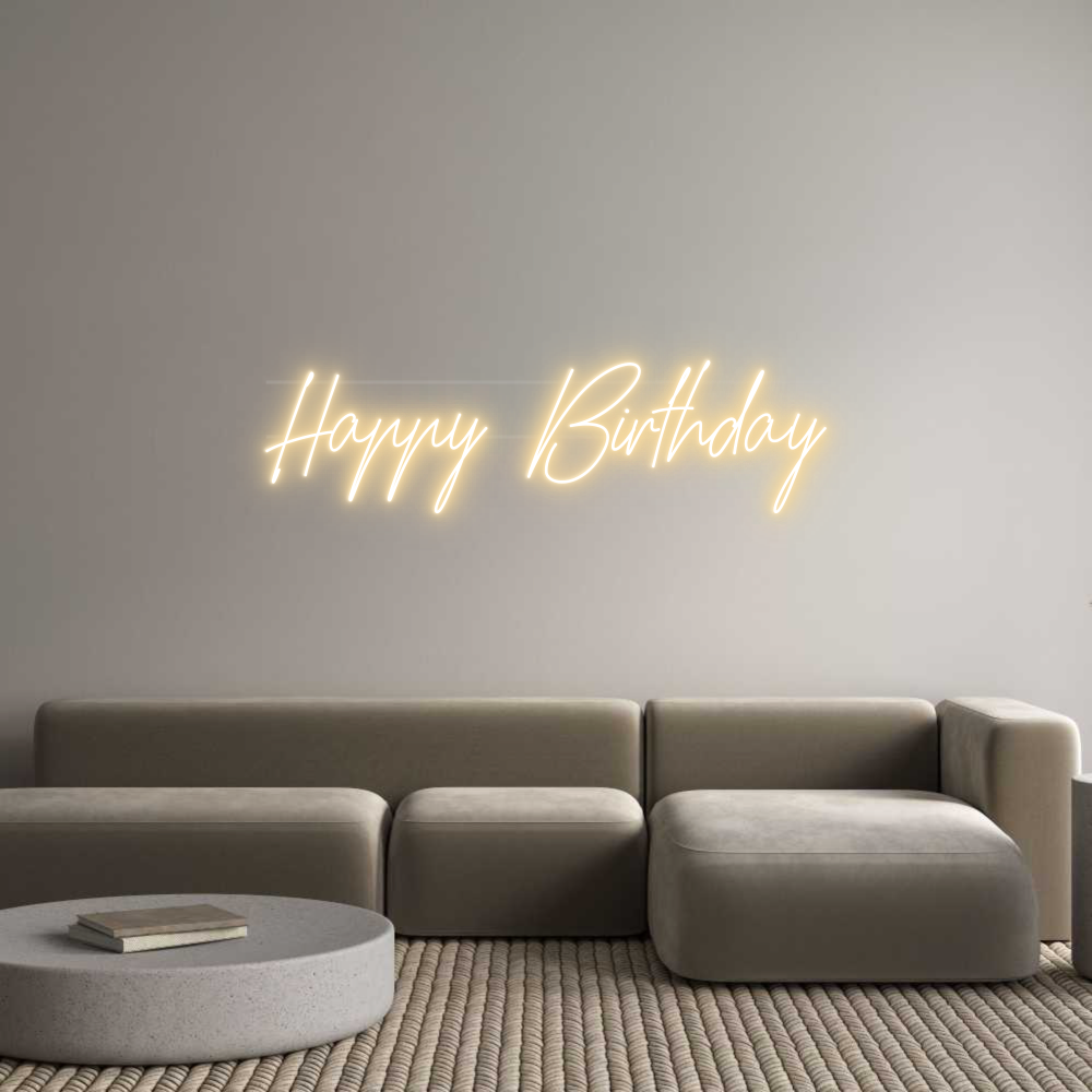 Custom Neon: Happy Birthday