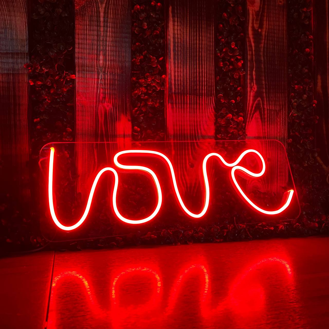 "Love" as a mini LED Neon Sign