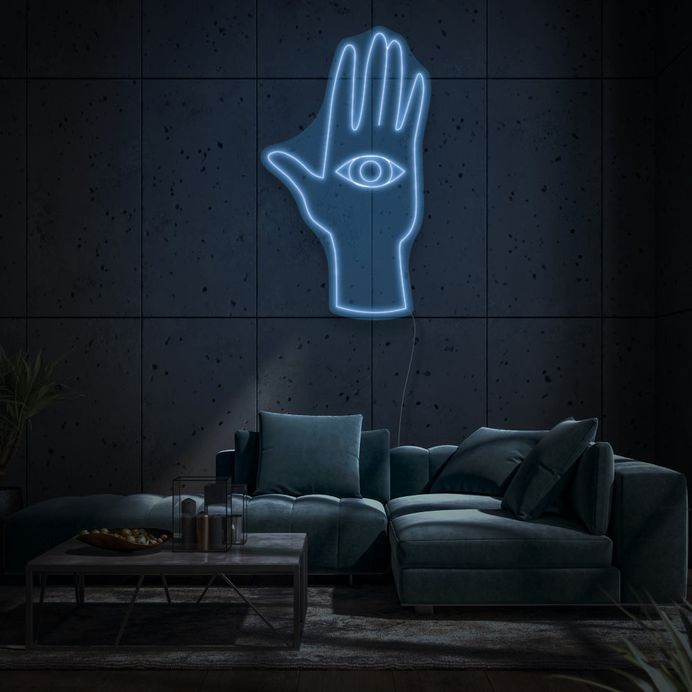 Hand With An Eye LED Neon Sign