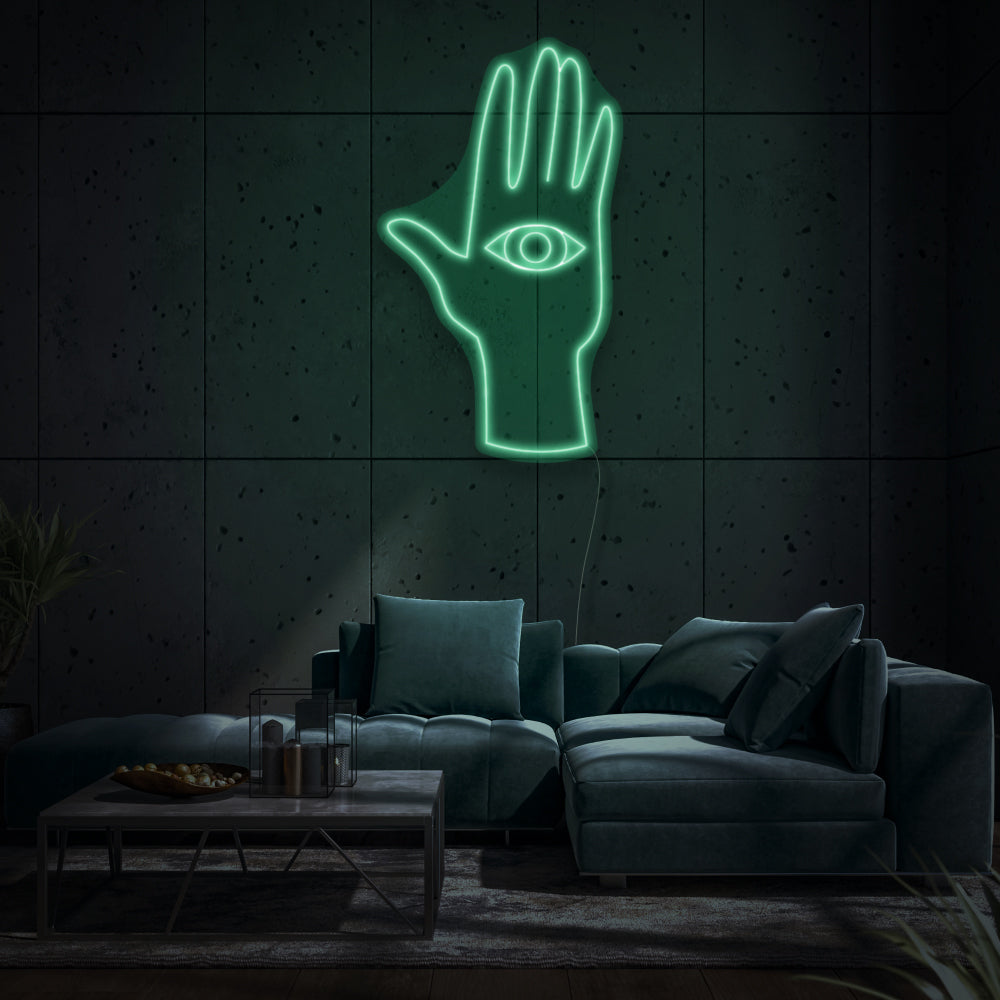 Hand With An Eye LED Neon Sign