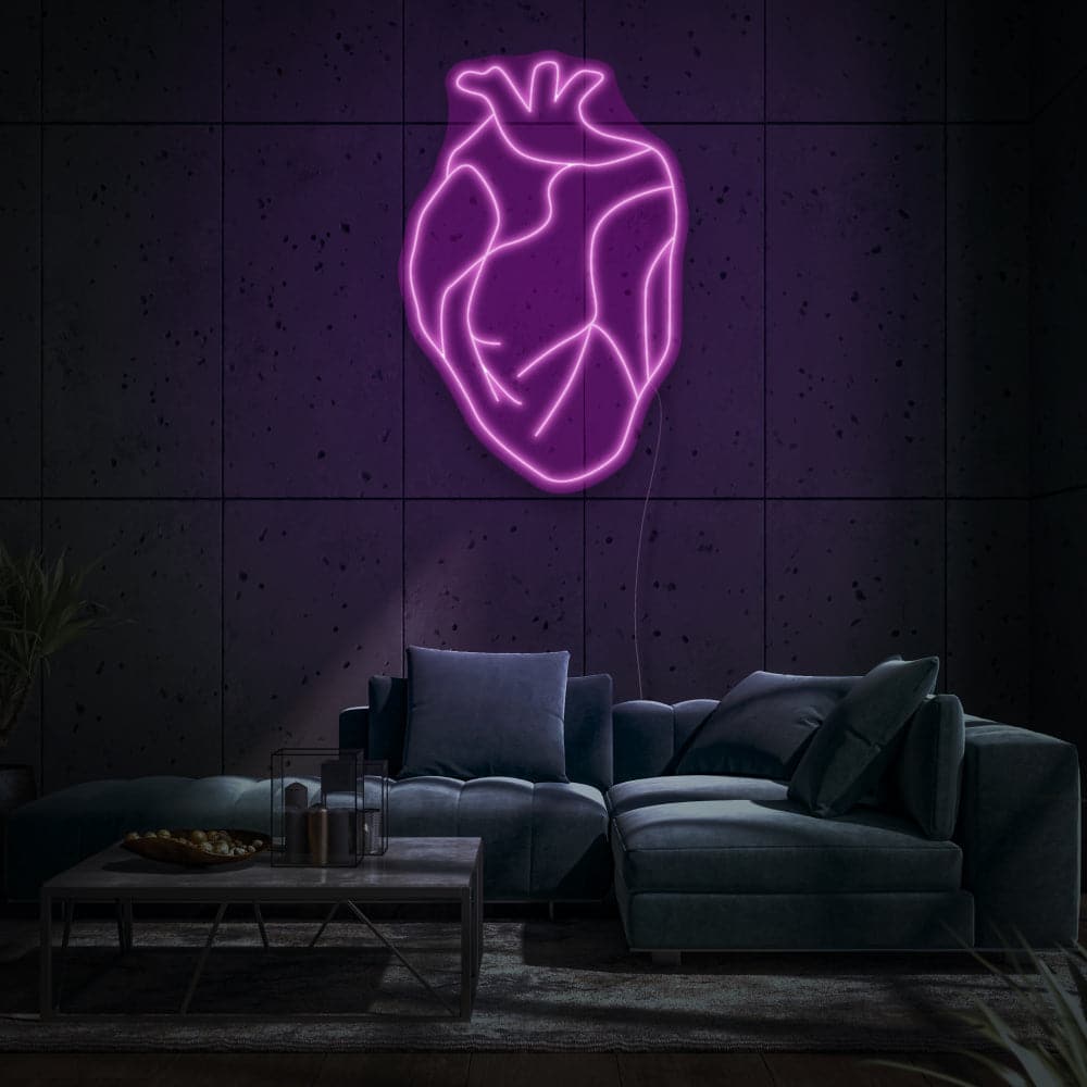 Anatomical Heart LED Neon Sign