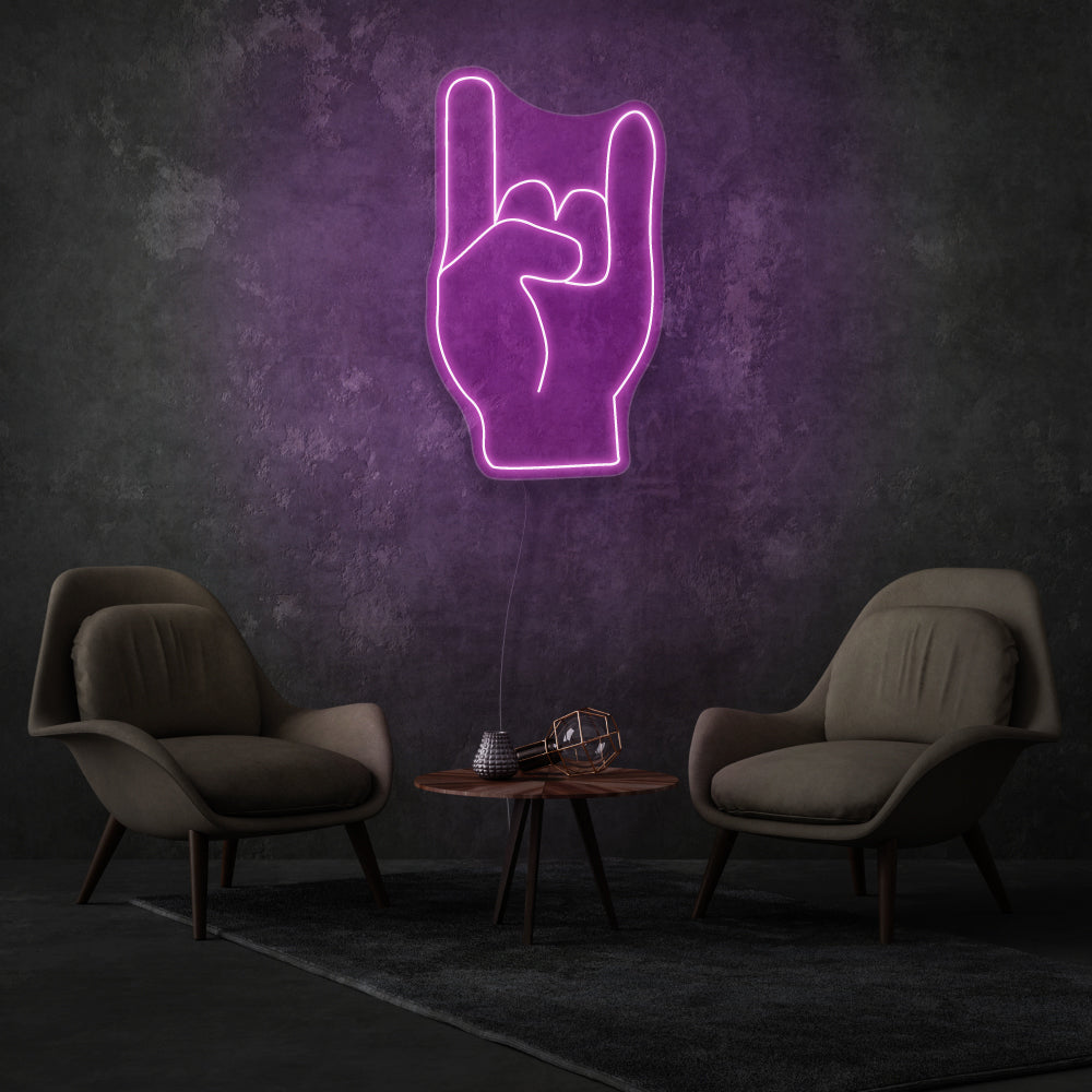 Sign Of The Horns LED Neon Sign – ⚡ Neon Signature™