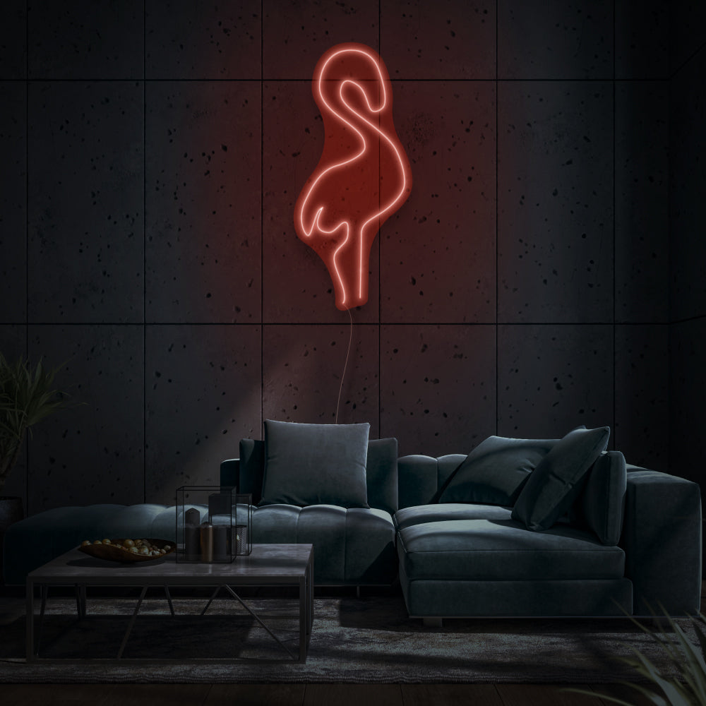 Minimalist Flamingo LED Neon Sign