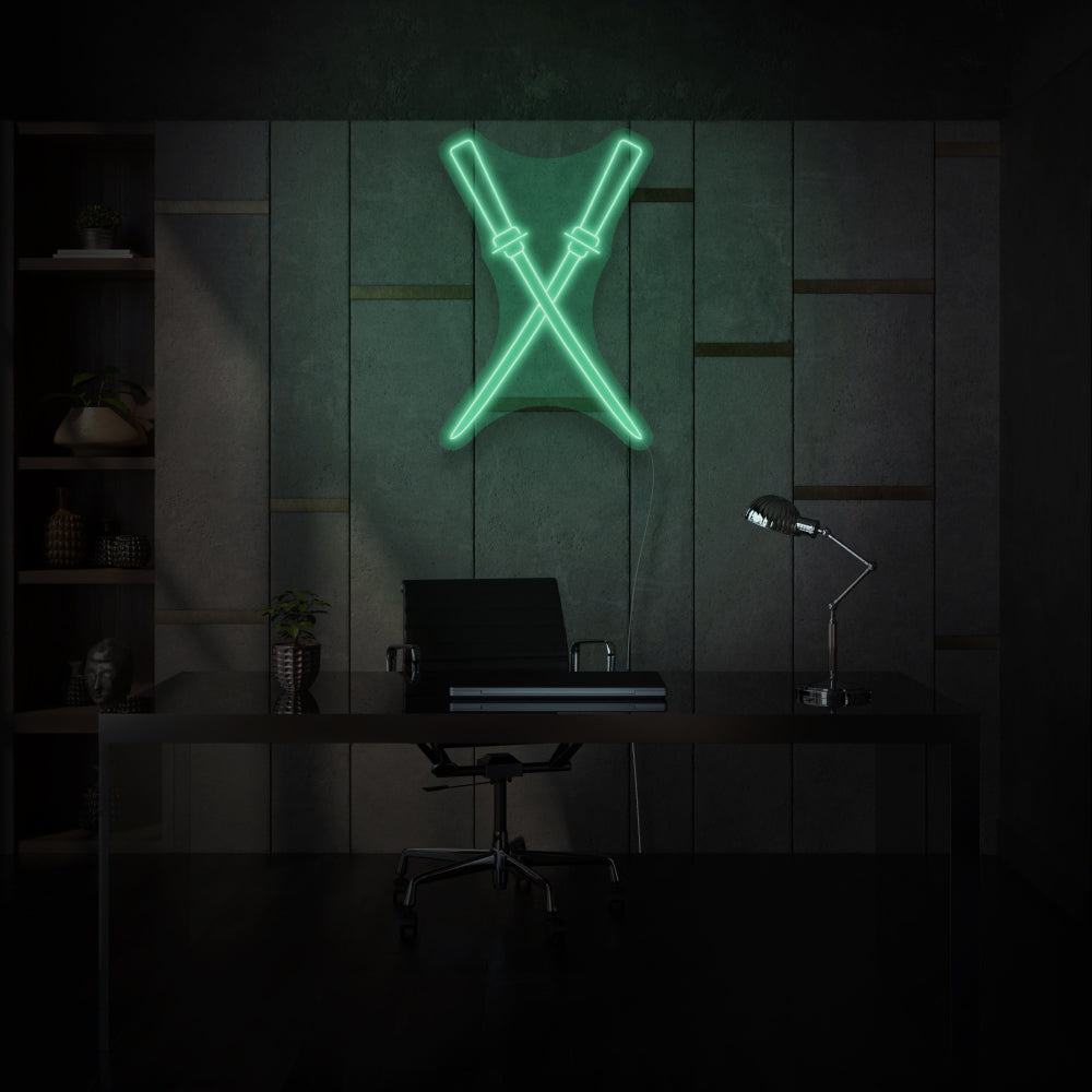 Japanese Swords Led Neon Sign